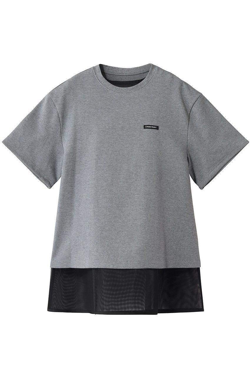 【プランク プロジェクト/PRANK PROJECT】のダブルレイヤーTシャツ インテリア・キッズ・メンズ・レディースファッション・服の通販 founy(ファウニー) 　ファッション　Fashion　レディースファッション　Fashion for Women　トップス・カットソー　Cut & Sew Tops　シャツ・ブラウス・オフィスカジュアル　Elegant Blouses & Button-Ups　ロングTシャツ・Tシャツ　Longline T-Shirts & Tees　カットソー・ベーシックTシャツ　Cut-and-Sewn Tops / Stretch Tees & Basics　ショート　Short, Short Length　スリーブ　Sleeve, Long Sleeve / Short Sleeve　チュニック　Tunic, Long Top　ロールアップ　Roll-Up, Cuffed Hem　ワイヤー　Wire, Wired Bra　GRY(グレー)|ID: prp329100004876536 ipo3291000000037011999