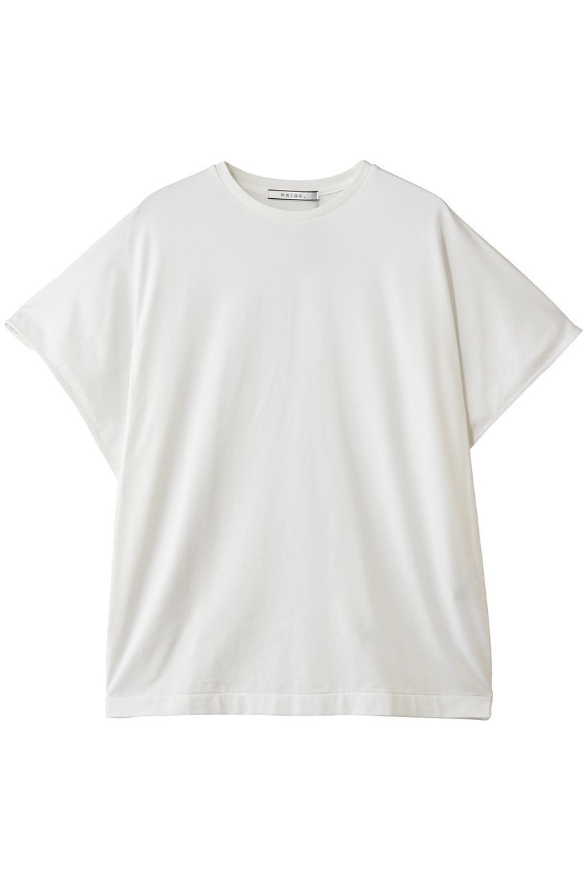 【ベイジ,/BEIGE,】のDIOP(ダイオプ)/スビンコットン ドレープTシャツ 人気、トレンドファッション・服の通販 founy(ファニー) 　ファッション　Fashion　レディースファッション　Fashion for Women　トップス・カットソー　Cut & Sew Tops　シャツ・ブラウス・オフィスカジュアル　Elegant Blouses & Button-Ups　ロングTシャツ・Tシャツ　Longline T-Shirts & Tees　カットソー・ベーシックTシャツ　Cut-and-Sewn Tops / Stretch Tees & Basics　なめらか　Smooth, Silky Texture　ショート　Short, Short Length　スリーブ　Sleeve, Long Sleeve / Short Sleeve　ドレープ　Drape, Draping Fabric　夏　Summer　新作・新入荷　New Arrivals / New In　春　Spring　S/S・春夏　SS, Spring/Summer, Warm Season　 other-1|ID: prp329100004876537 ipo3291000000036373809