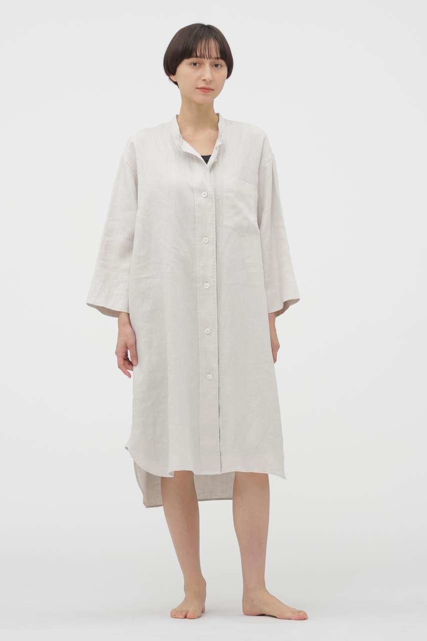 【マーガレットハウエル/MARGARET HOWELL】のBRUSHED LINEN TWILL DRESS インテリア・キッズ・メンズ・レディースファッション・服の通販 founy(ファニー) 　ファッション　Fashion　レディースファッション　Fashion for Women　ワンピース　Dresses　フォーマル・パーティードレス・結婚式用ドレス　Elegant & Casual Dresses　チュニック　Tunic Tops & Dresses　チュニック　Tunic, Long Top　ドレス　Dress, One-Piece　リネン　Linen, Linen Fabric　ロング　Long, Long-Length　新作・新入荷　New Arrivals / New In　グレー|ID: prp329100004876549 ipo3291000000036373898