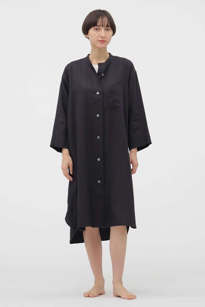 【マーガレットハウエル/MARGARET HOWELL】のBRUSHED LINEN TWILL DRESS インテリア・キッズ・メンズ・レディースファッション・服の通販 founy(ファニー) 　ファッション　Fashion　レディースファッション　Fashion for Women　ワンピース　Dresses　フォーマル・パーティードレス・結婚式用ドレス　Elegant & Casual Dresses　チュニック　Tunic Tops & Dresses　チュニック　Tunic, Long Top　ドレス　Dress, One-Piece　リネン　Linen, Linen Fabric　ロング　Long, Long-Length　新作・新入荷　New Arrivals / New In　グレー|ID: prp329100004876549 ipo3291000000036373900