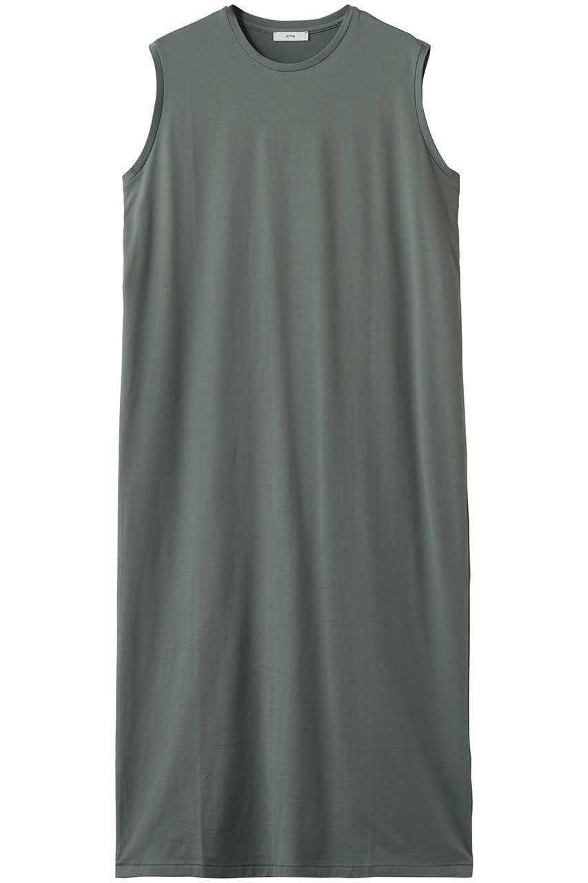 【エイトン/ATON】のSUVIN 60/2 タンクトップ ドレス インテリア・キッズ・メンズ・レディースファッション・服の通販 founy(ファウニー) 　ファッション　Fashion　レディースファッション　Fashion for Women　ワンピース　Dresses　フォーマル・パーティードレス・結婚式用ドレス　Elegant & Casual Dresses　チュニック　Tunic Tops & Dresses　インド　Indian Textile　ストレート　Straight, Straight Cut　タンク　Tank Top, Sleeveless Top　チュニック　Tunic, Long Top　ドレス　Dress, One-Piece　マキシ　Maxi, Full Length　ロング　Long, Long-Length　エレガント 上品　Elegant　再入荷　Restock / Back in Stock　夏　Summer　カーキ|ID: prp329100004876568 ipo3291000000036374014