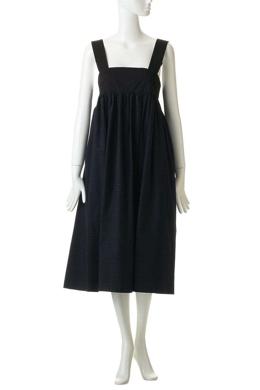 【サイ サイベーシックス/Scye SCYE BASICS】のStriped Stretch Poplin ハイ ウエスト ドレス 人気、トレンドファッション・服の通販 founy(ファニー) 　ファッション　Fashion　レディースファッション　Fashion for Women　ワンピース　Dresses　フォーマル・パーティードレス・結婚式用ドレス　Elegant & Casual Dresses　チュニック　Tunic Tops & Dresses　イタリア　Italy　カットソー　Cut and Sewn Top　ギャザー　Gathered, Ruffled　サテン　Satin, Glossy Fabric　シンプル　Simple, Minimal　ストライプ　Stripe, Striped Pattern　ストレッチ　Stretch, Stretchy Fabric　チュニック　Tunic, Long Top　ドレス　Dress, One-Piece　ドレープ　Drape, Draping Fabric　ファブリック　Fabric, Textile　リボン　Ribbon, Bow　ロング　Long, Long-Length　新作・新入荷　New Arrivals / New In　other-2|ID: prp329100004876572 ipo3291000000036374042