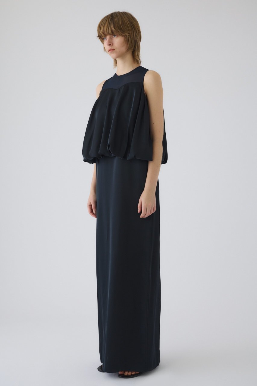 【リムアーク/RIM.ARK】のBalloon forum dress/ドレス 大人の最旬トレンドファッション＆コーディネート founy(ファウニー) 　ファッション　Fashion　レディースファッション　Fashion for Women　ワンピース　Dresses　フォーマル・パーティードレス・結婚式用ドレス　Elegant & Casual Dresses　チュニック　Tunic Tops & Dresses　アクセサリー　Fashion Accessories　オーガンジー　Organza Fabric　サテン　Satin, Glossy Fabric　ダブル　Double, Double-Breasted　チュニック　Tunic, Long Top　ドッキング　Docking, Mixed Material　ドレス　Dress, One-Piece　バルーン　Balloon, Balloon Silhouette　ポケット　Pocket, Pocket Detail　ラグジュアリー　Luxury, Elegant　ロング　Long, Long-Length　エレガント 上品　Elegant　other-2|ID: prp329100004876574 ipo3291000000036374056