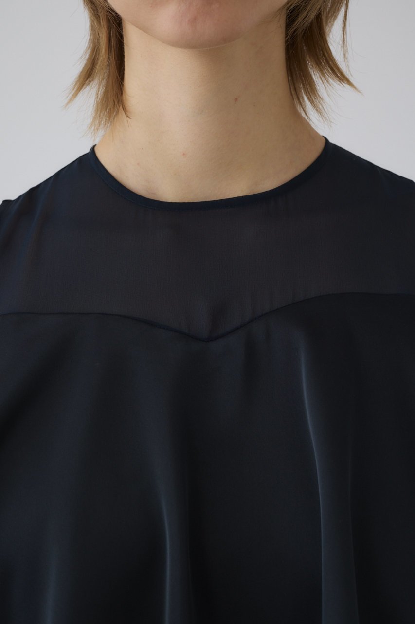 【リムアーク/RIM.ARK】のBalloon forum dress/ドレス 大人の最旬トレンドファッション＆コーディネート founy(ファウニー) 　ファッション　Fashion　レディースファッション　Fashion for Women　ワンピース　Dresses　フォーマル・パーティードレス・結婚式用ドレス　Elegant & Casual Dresses　チュニック　Tunic Tops & Dresses　アクセサリー　Fashion Accessories　オーガンジー　Organza Fabric　サテン　Satin, Glossy Fabric　ダブル　Double, Double-Breasted　チュニック　Tunic, Long Top　ドッキング　Docking, Mixed Material　ドレス　Dress, One-Piece　バルーン　Balloon, Balloon Silhouette　ポケット　Pocket, Pocket Detail　ラグジュアリー　Luxury, Elegant　ロング　Long, Long-Length　エレガント 上品　Elegant　other-5|ID: prp329100004876574 ipo3291000000036374061