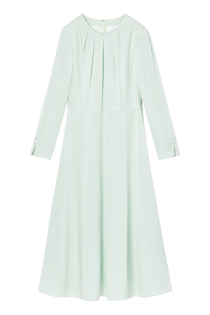 【アナイ/ANAYI】の【Eternal Line 2025】トリアセサテンフレア ワンピース インテリア・キッズ・メンズ・レディースファッション・服の通販 founy(ファニー) https://founy.com/ ファッション Fashion レディースファッション Fashion for Women ワンピース Dresses チュニック Tunic Tops & Dresses エレガント 上品 Elegant 吸水 Absorbent, Quick-Dry ジャケット Jacket, Outerwear スリット Slit, Slit Detail セットアップ Set-Up, Coordinated Outfit チュニック Tunic, Long Top ネックレス Necklace, Pendant Necklace フレア Flare, Flared ペプラム Peplum, Flared Hem ロング Long, Long-Length 再入荷 Restock / Back in Stock |ID: prp329100004876586 ipo3291000000036374157