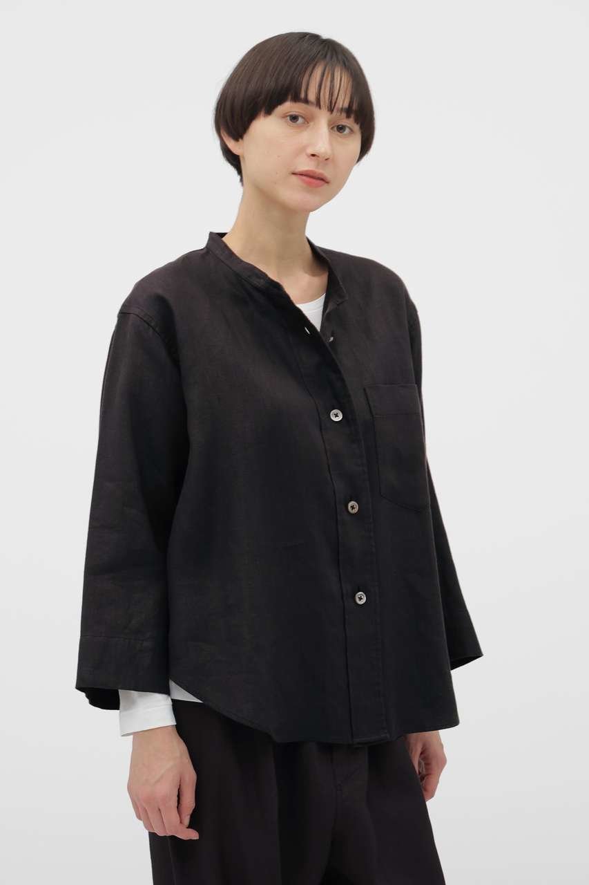 【マーガレットハウエル/MARGARET HOWELL】のBRUSHED LINEN TWILL SHIRT インテリア・キッズ・メンズ・レディースファッション・服の通販 founy(ファニー) 　ファッション　Fashion　レディースファッション　Fashion for Women　トップス・カットソー　Cut & Sew Tops　シャツ・ブラウス・オフィスカジュアル　Elegant Blouses & Button-Ups　おすすめ　Recommended / Our Picks　スリーブ　Sleeve, Long Sleeve / Short Sleeve　セットアップ　Set-Up, Coordinated Outfit　リネン　Linen, Linen Fabric　ロング　Long, Long-Length　エレガント 上品　Elegant　新作・新入荷　New Arrivals / New In　グレー|ID: prp329100004876600 ipo3291000000036374254