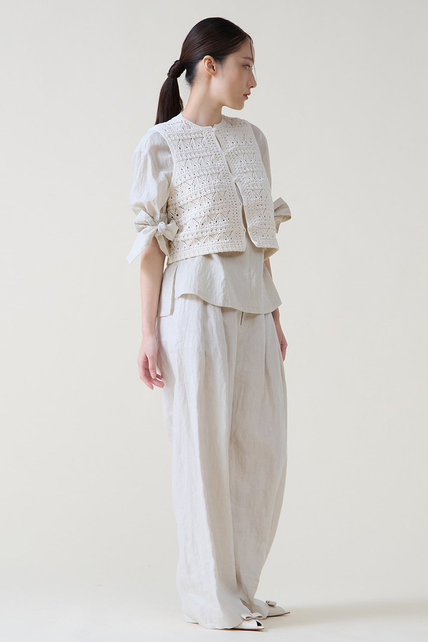 【ティアラ/Tiara】のリボンスリーブブラウス 大人の最旬トレンドファッション＆コーディネート founy(ファウニー) 　ファッション　Fashion　レディースファッション　Fashion for Women　トップス・カットソー　Cut & Sew Tops　シャツ・ブラウス・オフィスカジュアル　Elegant Blouses & Button-Ups　ショート　Short, Short Length　シンプル　Simple, Minimal　ストライプ　Stripe, Striped Pattern　スリーブ　Sleeve, Long Sleeve / Short Sleeve　バランス　Balance, Style Balance　夏　Summer　春　Spring　S/S・春夏　SS, Spring/Summer, Warm Season　other-4|ID: prp329100004876603 ipo3291000000036887574
