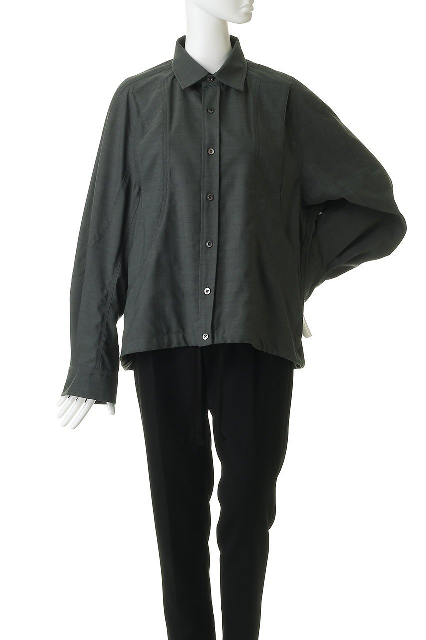 【メゾンスペシャル/MAISON SPECIAL】の【UNISEX】西川毛織 ウールカーブシャツ 大人の最旬トレンドファッション＆コーディネート founy(ファウニー) 　ファッション　Fashion　レディースファッション　Fashion for Women　トップス・カットソー　Cut & Sew Tops　シャツ・ブラウス・オフィスカジュアル　Elegant Blouses & Button-Ups　ユニセックス　Unisex, Genderless　シンプル　Simple, Minimal　スリーブ　Sleeve, Long Sleeve / Short Sleeve　ロング　Long, Long-Length　other-2|ID: prp329100004876612 ipo3291000000036744491