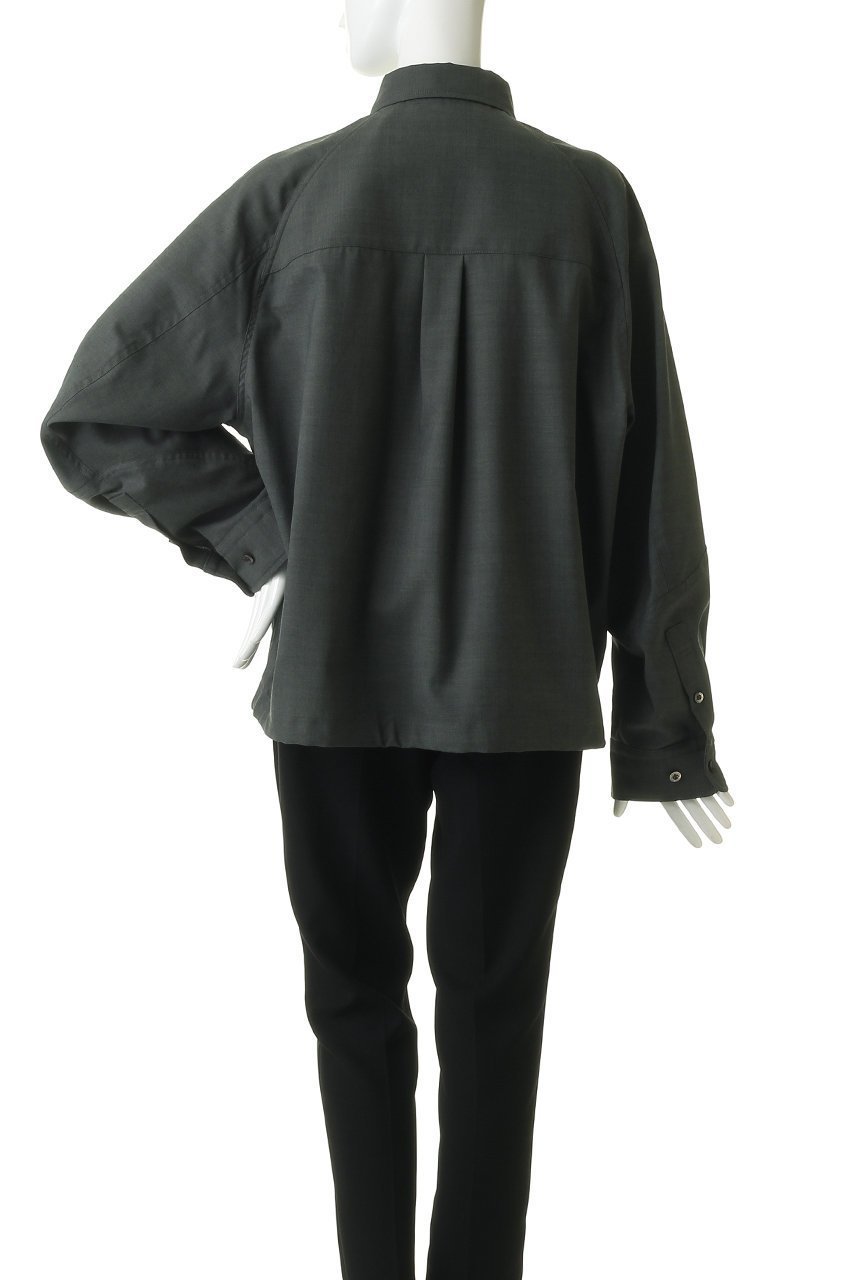 【メゾンスペシャル/MAISON SPECIAL】の【UNISEX】西川毛織 ウールカーブシャツ 大人の最旬トレンドファッション＆コーディネート founy(ファウニー) 　ファッション　Fashion　レディースファッション　Fashion for Women　トップス・カットソー　Cut & Sew Tops　シャツ・ブラウス・オフィスカジュアル　Elegant Blouses & Button-Ups　ユニセックス　Unisex, Genderless　シンプル　Simple, Minimal　スリーブ　Sleeve, Long Sleeve / Short Sleeve　ロング　Long, Long-Length　other-4|ID: prp329100004876612 ipo3291000000036744493