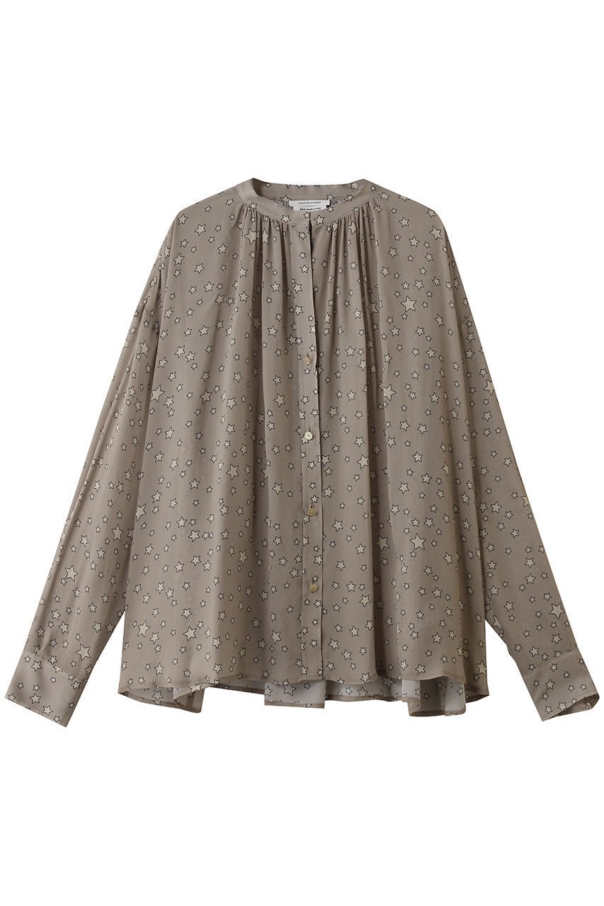【エリオポール/heliopole】の【COUTURE D ADAM】STARDUST ITALIAN PRINT ブラウス 大人の最旬トレンドファッション＆コーディネート founy(ファウニー) 　ファッション　Fashion　レディースファッション　Fashion for Women　トップス・カットソー　Cut & Sew Tops　シャツ・ブラウス・オフィスカジュアル　Elegant Blouses & Button-Ups　おすすめ　Recommended / Our Picks　インナー　Innerwear　カーディガン　Cardigan, Knitwear　シアー　Sheer, See-Through　シンプル　Simple, Minimal　ジャケット　Jacket, Outerwear　スリーブ　Sleeve, Long Sleeve / Short Sleeve　プリント　Print, Printed Pattern　モチーフ　Motif, Design Theme　ロング　Long, Long-Length　 other-1|ID: prp329100004876621 ipo3291000000036958243