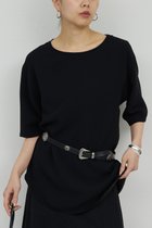 【ガリャルダガランテ/GALLARDAGALANTE】のバックスリットハーフスリーブブラウス 人気、トレンドファッション・服の通販 founy(ファニー) ファッション Fashion レディースファッション Fashion for Women トップス・カットソー Cut & Sew Tops シャツ・ブラウス・オフィスカジュアル Elegant Blouses & Button-Ups バッグ Bags カットソー Cut and Sewn Top ショート Short, Short Length スリット Slit, Slit Detail スリーブ Sleeve, Long Sleeve / Short Sleeve フォーマル Formal, Dressy 夏 Summer 新作・新入荷 New Arrivals / New In thumbnail ブラック|ID: prp329100004876627 ipo3291000000036374472