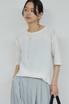 【ガリャルダガランテ/GALLARDAGALANTE】のバックスリットハーフスリーブブラウス 人気、トレンドファッション・服の通販 founy(ファニー) ファッション Fashion レディースファッション Fashion for Women トップス・カットソー Cut & Sew Tops シャツ・ブラウス・オフィスカジュアル Elegant Blouses & Button-Ups バッグ Bags カットソー Cut and Sewn Top ショート Short, Short Length スリット Slit, Slit Detail スリーブ Sleeve, Long Sleeve / Short Sleeve フォーマル Formal, Dressy 夏 Summer 新作・新入荷 New Arrivals / New In thumbnail ホワイト|ID: prp329100004876628 ipo3291000000036374470