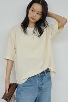 【ガリャルダガランテ/GALLARDAGALANTE】のバックスリットハーフスリーブブラウス 人気、トレンドファッション・服の通販 founy(ファニー) ファッション Fashion レディースファッション Fashion for Women トップス・カットソー Cut & Sew Tops シャツ・ブラウス・オフィスカジュアル Elegant Blouses & Button-Ups バッグ Bags カットソー Cut and Sewn Top ショート Short, Short Length スリット Slit, Slit Detail スリーブ Sleeve, Long Sleeve / Short Sleeve フォーマル Formal, Dressy 夏 Summer 新作・新入荷 New Arrivals / New In thumbnail イエロー|ID: prp329100004876628 ipo3291000000036374474