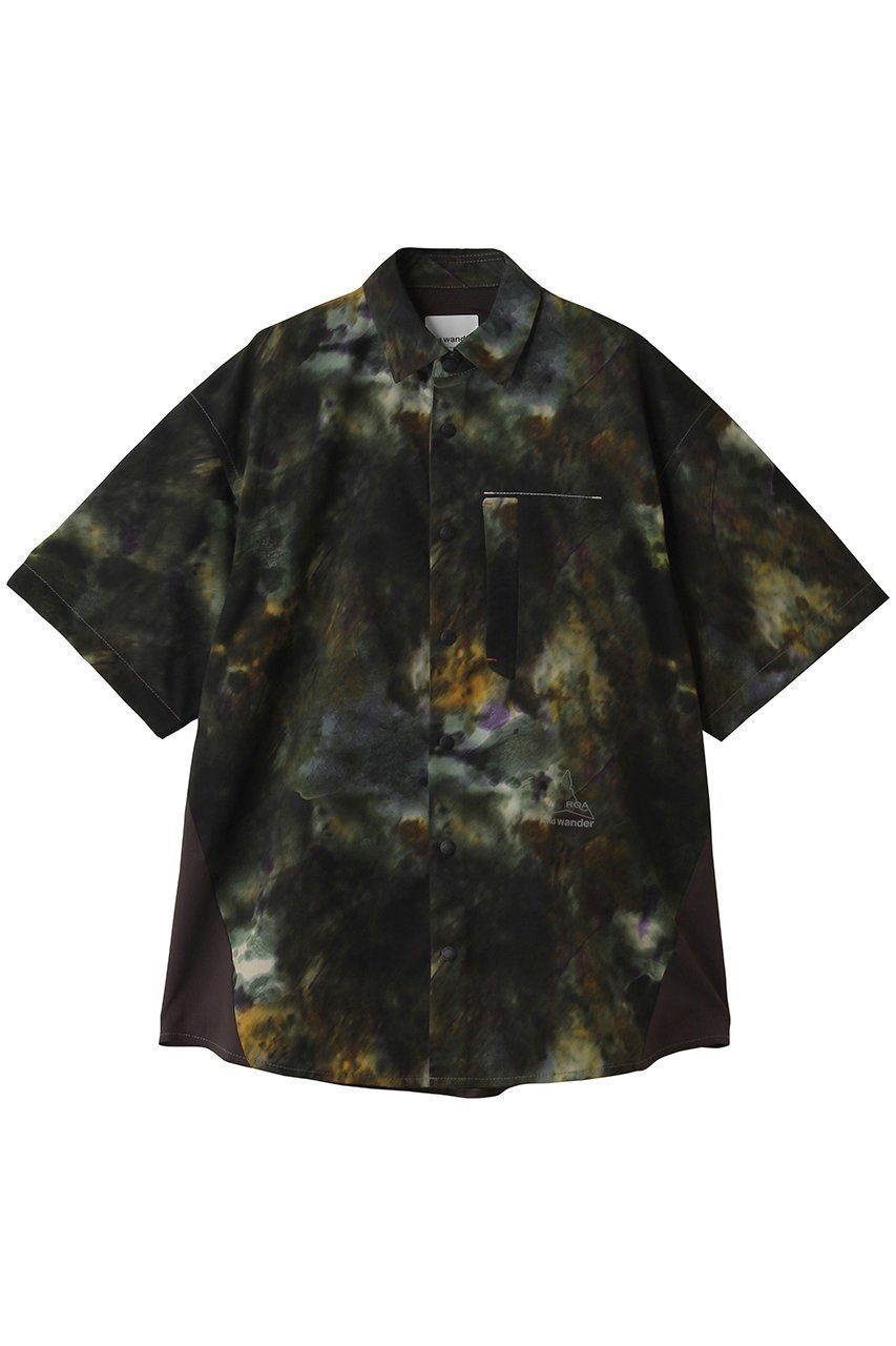【アンドワンダー/and wander / MEN】の【MEN】【ROA × and wander】 プリンテッド ブリーザブル シャツ インテリア・キッズ・メンズ・レディースファッション・服の通販 founy(ファウニー) 　ファッション　Fashion　メンズファッション　Fashion for Men　アウトドア　Outdoor Clothing　コラボ　Collaboration, Collab　ショート　Short, Short Length　スリーブ　Sleeve, Long Sleeve / Short Sleeve　プリント　Print, Printed Pattern　ボックス　Boxy, Box Shape　モダン　Modern, Contemporary　カモ|ID: prp329100004876631 ipo3291000000036887587