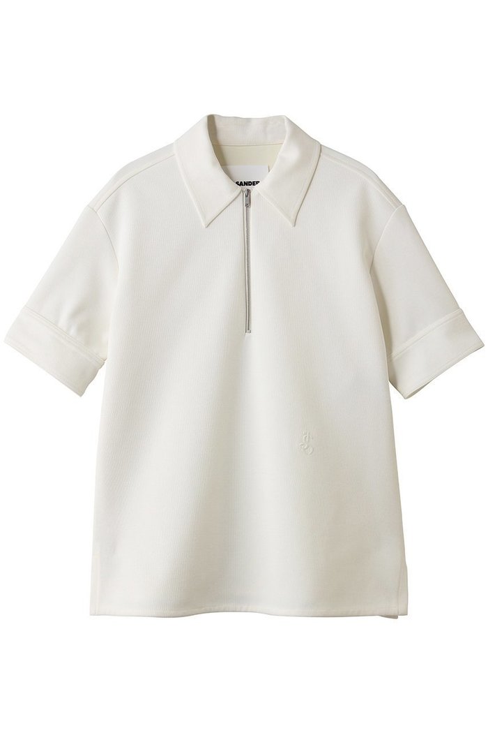 【ジル サンダー/JIL SANDER】のコットンブレンド ニットポロ Tシャツ インテリア・キッズ・メンズ・レディースファッション・服の通販 founy(ファニー) https://founy.com/ ファッション Fashion レディースファッション Fashion for Women トップス・カットソー Cut & Sew Tops ニット Knit Tops & Sweaters シャツ・ブラウス・オフィスカジュアル Elegant Blouses & Button-Ups ロングTシャツ・Tシャツ Longline T-Shirts & Tees カジュアルプルオーバー・ニットトップス Pullovers & Knit Tops / Casual Pullovers ショート Short, Short Length スタイリッシュ Stylish, Fashionable スラックス Slacks, Dress Pants スリーブ Sleeve, Long Sleeve / Short Sleeve デニム Denim, Jeans Material ポロシャツ Polo Shirt, Collared Tee 夏 Summer 定番 Standard, Basic Item 新作・新入荷 New Arrivals / New In 春 Spring S/S・春夏 SS, Spring/Summer, Warm Season |ID: prp329100004876635 ipo3291000000036374537