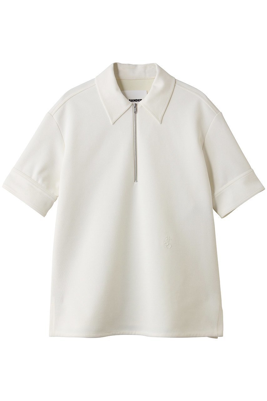 【ジル サンダー/JIL SANDER】の刺しゅうLOGO ショートスリーブ ポロシャツ 人気、トレンドファッション・服の通販 founy(ファニー) 　ファッション　Fashion　レディースファッション　Fashion for Women　トップス・カットソー　Cut & Sew Tops　シャツ・ブラウス・オフィスカジュアル　Elegant Blouses & Button-Ups　ポロシャツ・きれいめカジュアル　Smart-Casual Polo Tops　ショート　Short, Short Length　スタイリッシュ　Stylish, Fashionable　スラックス　Slacks, Dress Pants　スリーブ　Sleeve, Long Sleeve / Short Sleeve　デニム　Denim, Jeans Material　ポロシャツ　Polo Shirt, Collared Tee　夏　Summer　定番　Standard, Basic Item　新作・新入荷　New Arrivals / New In　春　Spring　S/S・春夏　SS, Spring/Summer, Warm Season　 other-1|ID: prp329100004876635 ipo3291000000036374537