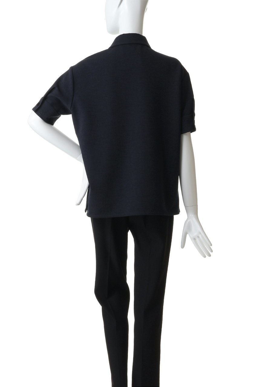 【ジル サンダー/JIL SANDER】のコットンブレンド ニットポロ Tシャツ 大人の最旬トレンドファッション＆コーディネート founy(ファウニー) 　ファッション　Fashion　レディースファッション　Fashion for Women　トップス・カットソー　Cut & Sew Tops　ニット　Knit Tops & Sweaters　シャツ・ブラウス・オフィスカジュアル　Elegant Blouses & Button-Ups　ロングTシャツ・Tシャツ　Longline T-Shirts & Tees　カジュアルプルオーバー・ニットトップス　Pullovers & Knit Tops / Casual Pullovers　ショート　Short, Short Length　スタイリッシュ　Stylish, Fashionable　スラックス　Slacks, Dress Pants　スリーブ　Sleeve, Long Sleeve / Short Sleeve　デニム　Denim, Jeans Material　ポロシャツ　Polo Shirt, Collared Tee　夏　Summer　定番　Standard, Basic Item　春　Spring　S/S・春夏　SS, Spring/Summer, Warm Season　other-4|ID: prp329100004876636 ipo3291000000036887604