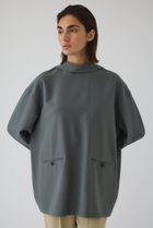 【リムアーク/RIM.ARK】のFront and back tailored PO/プルオーバー 大人の最旬トレンドファッション＆コーディネート founy(ファウニー) ファッション Fashion レディースファッション Fashion for Women トップス・カットソー Cut & Sew Tops シャツ・ブラウス・オフィスカジュアル Elegant Blouses & Button-Ups カジュアルプルオーバー・ニットトップス Pullovers & Knit Tops / Casual Pullovers コンパクト Compact, Small Size 今季 This Season, Current Season ショート Short, Short Length シンプル Simple, Minimal ストレッチ Stretch, Stretchy Fabric スリーブ Sleeve, Long Sleeve / Short Sleeve ツイル Twist, Twisted Detail テーラード Tailored, Tailored Fit フロント Front, Front Design thumbnail グレー|ID: prp329100004876637 ipo3291000000036694800