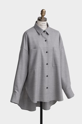 【ヒューエルミュージアム/hueLe Museum】 【hLM】ストレッチサキソニーブラウス人気、トレンドファッション・服の通販 founy(ファニー) ファッション Fashion レディースファッション Fashion for Women トップス・カットソー Cut & Sew Tops シャツ・ブラウス・オフィスカジュアル Elegant Blouses & Button-Ups スリーブ Sleeve, Long Sleeve / Short Sleeve ブルゾン Blouson, Bomber Jacket ロング Long, Long-Length 再入荷 Restock / Back in Stock |ID:prp329100004876642