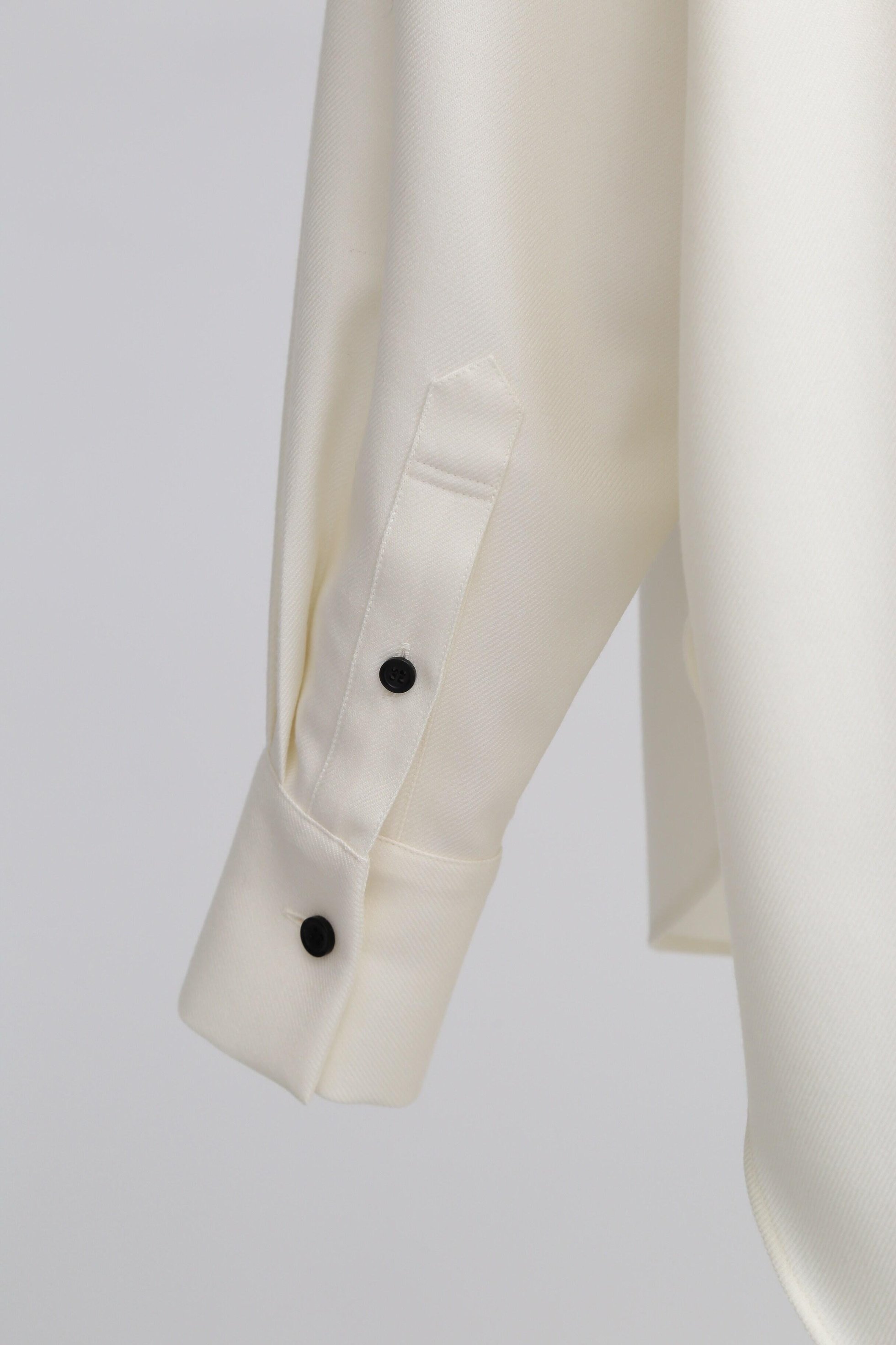 【ヒューエルミュージアム/hueLe Museum】の【hLM】ストレッチサキソニーブラウス 人気、トレンドファッション・服の通販 founy(ファニー) 　ファッション　Fashion　レディースファッション　Fashion for Women　トップス・カットソー　Cut & Sew Tops　シャツ・ブラウス・オフィスカジュアル　Elegant Blouses & Button-Ups　スリーブ　Sleeve, Long Sleeve / Short Sleeve　ブルゾン　Blouson, Bomber Jacket　ロング　Long, Long-Length　再入荷　Restock / Back in Stock　other-5|ID: prp329100004876642 ipo3291000000036374608