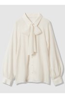 【アナイ/ANAYI】のビエラVスリットシャツ ブラウス 人気、トレンドファッション・服の通販 founy(ファニー) ファッション Fashion レディースファッション Fashion for Women トップス・カットソー Cut & Sew Tops シャツ・ブラウス・オフィスカジュアル Elegant Blouses & Button-Ups おすすめ Recommended / Our Picks シアー Sheer, See-Through スリット Slit, Slit Detail スリーブ Sleeve, Long Sleeve / Short Sleeve リボン Ribbon, Bow ロング Long, Long-Length |ID:prp329100004876644