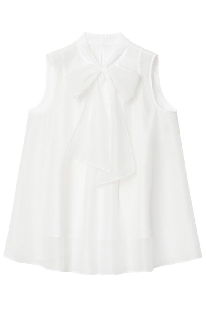 【アナイ/ANAYI】のソフトオーガンリボンボウタイ ブラウス インテリア・キッズ・メンズ・レディースファッション・服の通販 founy(ファニー) https://founy.com/ ファッション Fashion レディースファッション Fashion for Women トップス・カットソー Cut & Sew Tops キャミソール&ノースリーブ Camisoles & Sleeveless Tops シャツ・ブラウス・オフィスカジュアル Elegant Blouses & Button-Ups インナー Innerwear オーガンジー Organza Fabric キャミソール Camisole, Spaghetti Strap Top シアー Sheer, See-Through シルク Silk, 100% Silk ノースリーブ Sleeveless, No-Sleeve フェミニン Feminine, Girly フロント Front, Front Design リボン Ribbon, Bow エレガント 上品 Elegant |ID: prp329100004876654 ipo3291000000036374704