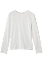 【デパリエ/DEPAREILLE】のリブバックレースアップクルーネックトップス 人気、トレンドファッション・服の通販 founy(ファニー) ファッション Fashion レディースファッション Fashion for Women トップス・カットソー Cut & Sew Tops シャツ・ブラウス・オフィスカジュアル Elegant Blouses & Button-Ups インナー Innerwear スリーブ Sleeve, Long Sleeve / Short Sleeve レース Lace, Lace Fabric ロング Long, Long-Length 新作・新入荷 New Arrivals / New In thumbnail ホワイト|ID: prp329100004876665 ipo3291000000036374775