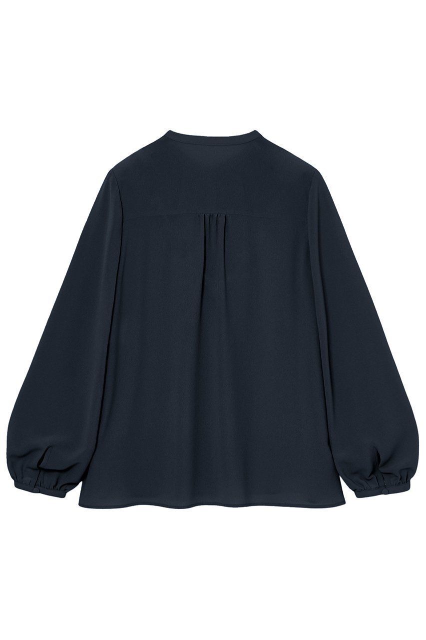 【アナイ/ANAYI】の【Eternal Line 2025】ジョーゼットカラミラッフル ブラウス 人気、トレンドファッション・服の通販 founy(ファニー) 　ファッション　Fashion　レディースファッション　Fashion for Women　トップス・カットソー　Cut & Sew Tops　シャツ・ブラウス・オフィスカジュアル　Elegant Blouses & Button-Ups　おすすめ　Recommended / Our Picks　シフォン　Chiffon, Lightweight Fabric　ジャケット　Jacket, Outerwear　ジョーゼット　Georgette, Semi-Sheer Fabric　スリーブ　Sleeve, Long Sleeve / Short Sleeve　パイピング　Piping, Trim Design　フロント　Front, Front Design　ラッフル　Ruffle, Frill　ロング　Long, Long-Length　other-2|ID: prp329100004876668 ipo3291000000036374792