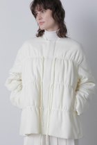 【ヒューエルミュージアム/hueLe Museum】の【STUMBLY】Padded Shirring Jacket ホワイト|ID: prp329100004876675 ipo3291000000036958253