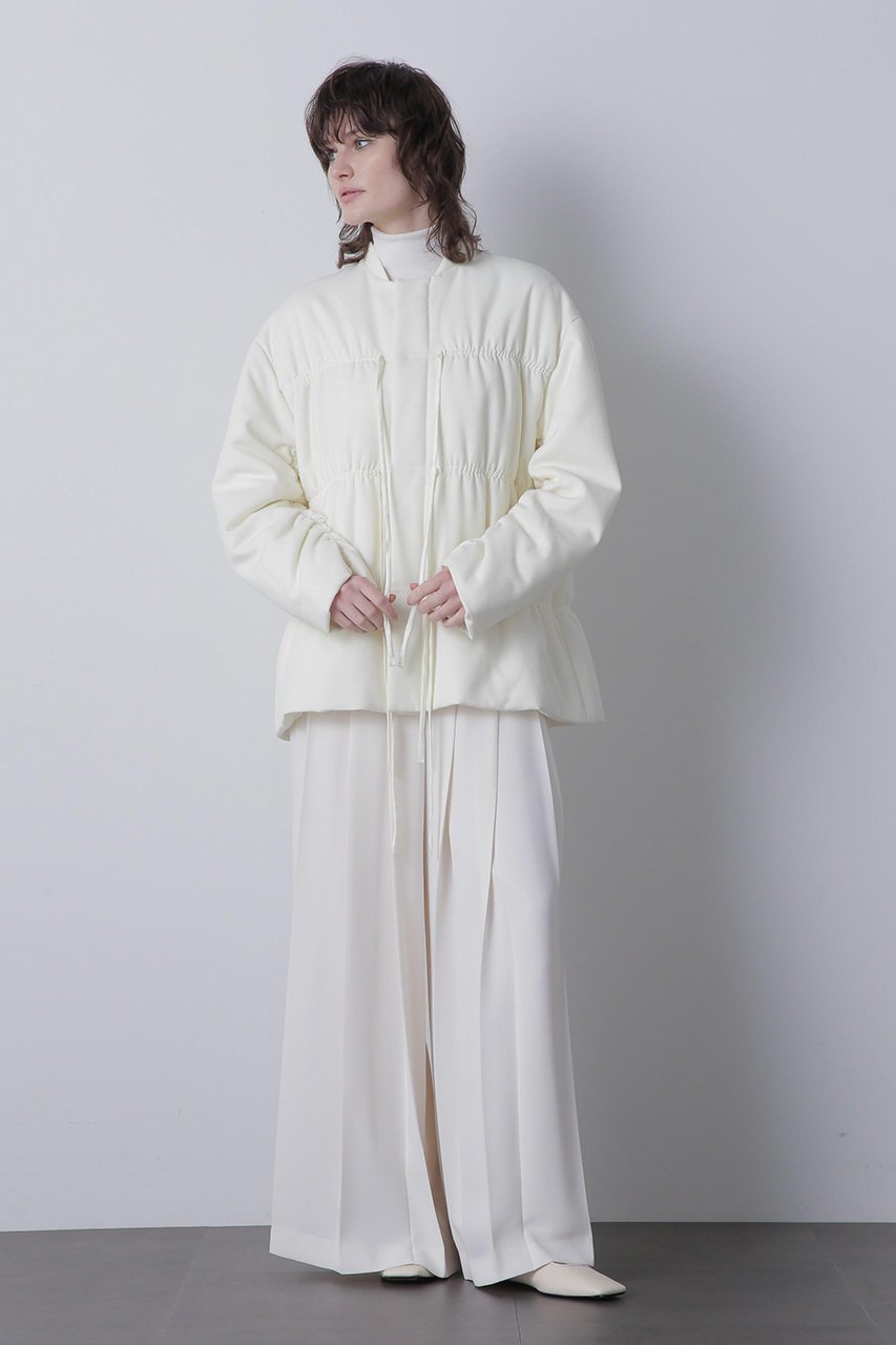 【ヒューエルミュージアム/hueLe Museum】の【STUMBLY】Padded Shirring Jacket 大人の最旬トレンドファッション＆コーディネート founy(ファウニー) 　ファッション　Fashion　レディースファッション　Fashion for Women　アウター　Coat / Outerwear Collection　レディースジャケット・軽アウター　Jackets　シャーリング　Shirring, Ruched　ジャケット　Jacket, Outerwear　バランス　Balance, Style Balance　ブルゾン　Blouson, Bomber Jacket　モダン　Modern, Contemporary　リボン　Ribbon, Bow　other-3|ID: prp329100004876675 ipo3291000000036958255
