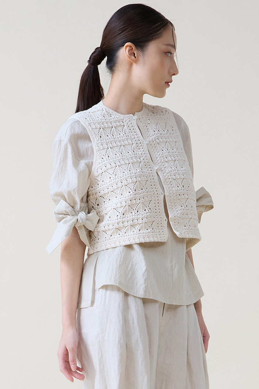 【ティアラ/Tiara】のクロシェライクベスト 人気、トレンドファッション・服の通販 founy(ファニー) 　ファッション　Fashion　レディースファッション　Fashion for Women　アウター　Coat / Outerwear Collection　レディースジャケット・軽アウター　Jackets　クロシェ　Crochet, Knitted Lace　コンパクト　Compact, Small Size　ジャケット　Jacket, Outerwear　トレンド　Trend, Trending Now　ベスト　Vest, Waistcoat　ロング　Long, Long-Length　新作・新入荷　New Arrivals / New In　 other-1|ID: prp329100004876677 ipo3291000000036374871