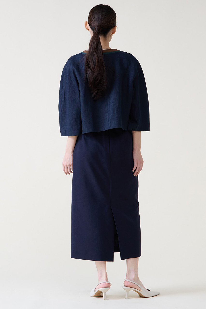 【ティアラ/Tiara】のカラーブロックジャケット 大人の最旬トレンドファッション＆コーディネート founy(ファウニー) 　ファッション　Fashion　レディースファッション　Fashion for Women　アウター　Coat / Outerwear Collection　レディースジャケット・軽アウター　Jackets　ジャケット　Jacket, Outerwear　スリーブ　Sleeve, Long Sleeve / Short Sleeve　タンブラー　Tumbler, Travel Mug　フォルム　Silhouette, Form　ブロック　Block, Solid Block Pattern　リネン　Linen, Linen Fabric　other-3|ID: prp329100004876679 ipo3291000000036744526