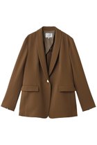 【ベイジ,/BEIGE,】のGYPSUM(ジプサム)/シルキータッチ ショールカラージャケット Brown|ID: prp329100004876684 ipo3291000000036374909