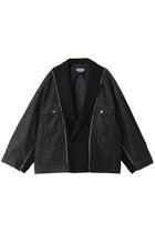 【メゾンスペシャル/MAISON SPECIAL】の【UNISEX】ドッキングデニム ピークドラペルJKT BLK(ブラック)|ID: prp329100004876685 ipo3291000000036887630