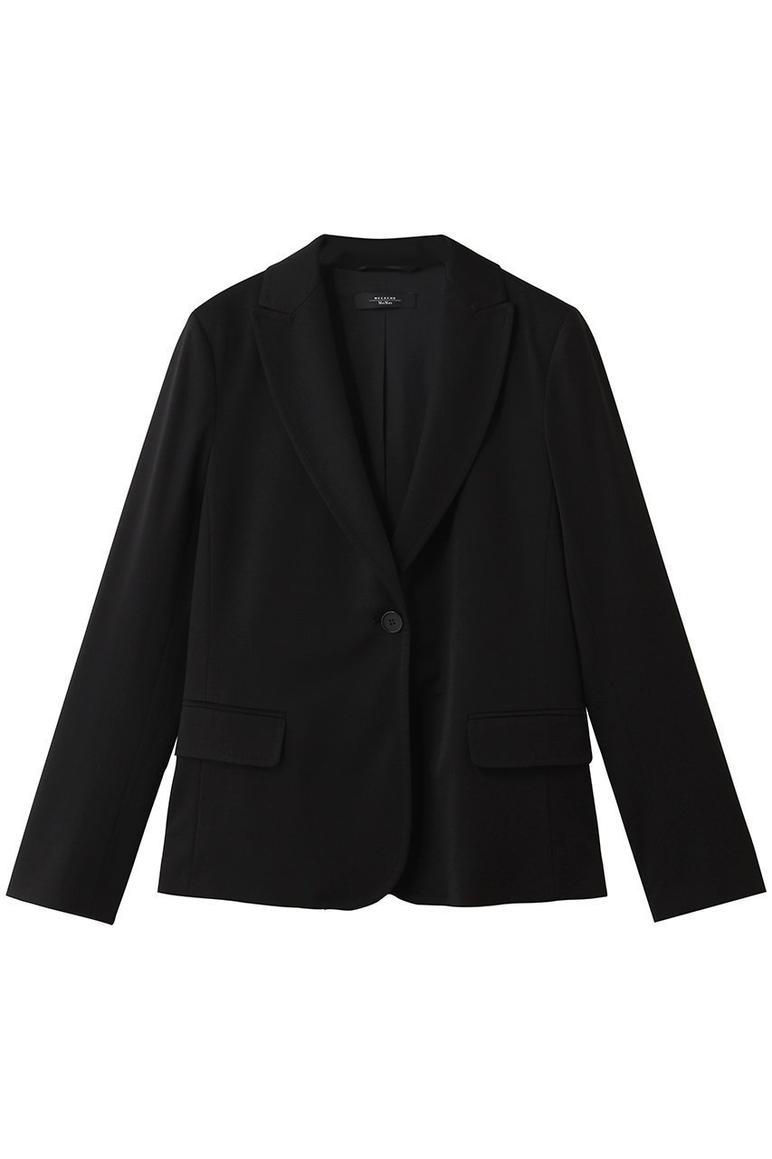 【マックスマーラ/Max Mara】の【Weekend Max Mara】CARBONE ジャージージャケット インテリア・キッズ・メンズ・レディースファッション・服の通販 founy(ファニー) 　ファッション　Fashion　レディースファッション　Fashion for Women　アウター　Coat / Outerwear Collection　レディースジャケット・軽アウター　Jackets　シェイプ　Shape, Slim Fit　ジャケット　Jacket, Outerwear　ドレス　Dress, One-Piece　バランス　Balance, Style Balance　ラグジュアリー　Luxury, Elegant　新作・新入荷　New Arrivals / New In　ブラック|ID: prp329100004876688 ipo3291000000036374944