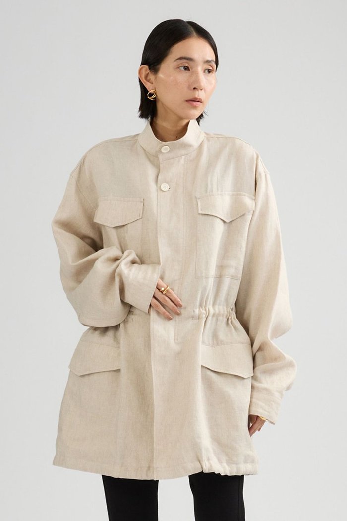 【カオス/Chaos】のメンフィスリネンブルゾン インテリア・キッズ・メンズ・レディースファッション・服の通販 founy(ファニー) https://founy.com/ ファッション Fashion レディースファッション Fashion for Women アウター Coat / Outerwear Collection レディースジャケット・軽アウター Jackets ブルゾンジャケット・スポーティアウター Blouson Jackets サマー Summer, Summer Style ジャケット Jacket, Outerwear ツイル Twist, Twisted Detail バランス Balance, Style Balance フラット Flat, Flat Shoes ブルゾン Blouson, Bomber Jacket ミリタリー Military, Army Style リネン Linen, Linen Fabric 夏 Summer 新作・新入荷 New Arrivals / New In |ID: prp329100004876689 ipo3291000000036374957