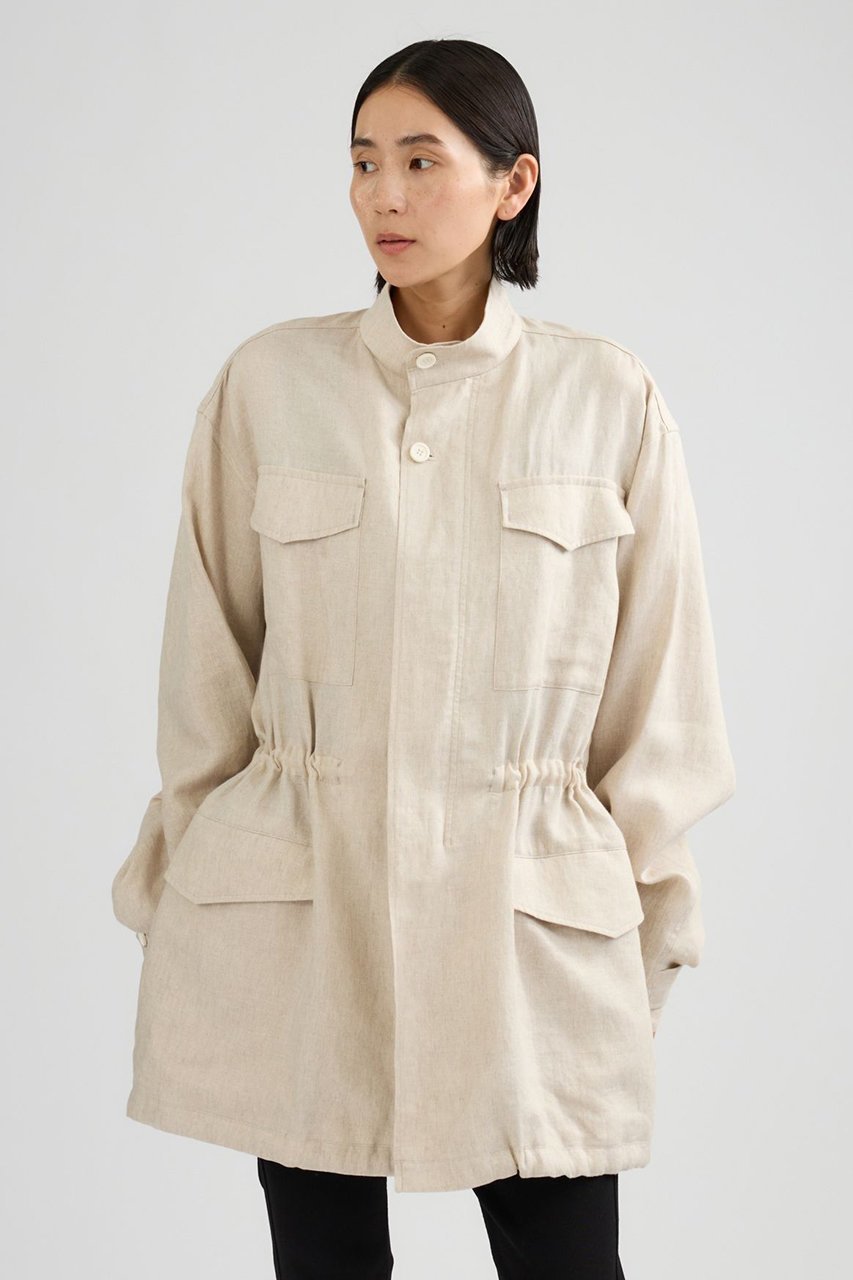 【カオス/Chaos】のメンフィスリネンブルゾン 大人の最旬トレンドファッション＆コーディネート founy(ファウニー) 　ファッション　Fashion　レディースファッション　Fashion for Women　アウター　Coat / Outerwear Collection　レディースジャケット・軽アウター　Jackets　ブルゾンジャケット・スポーティアウター　Blouson Jackets　サマー　Summer, Summer Style　ジャケット　Jacket, Outerwear　ツイル　Twist, Twisted Detail　バランス　Balance, Style Balance　フラット　Flat, Flat Shoes　ブルゾン　Blouson, Bomber Jacket　ミリタリー　Military, Army Style　リネン　Linen, Linen Fabric　夏　Summer　other-2|ID: prp329100004876689 ipo3291000000036887640