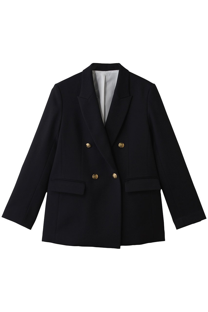 【アルアバイル/allureville】の【Loulou Willoughby】ポリドビーダブルジャケット インテリア・キッズ・メンズ・レディースファッション・服の通販 founy(ファニー) 　ファッション　Fashion　レディースファッション　Fashion for Women　アウター　Coat / Outerwear Collection　レディースジャケット・軽アウター　Jackets　オケージョン　Occasion Wear　ジャケット　Jacket, Outerwear　ダブル　Double, Double-Breasted　リュクス　Luxury, Elegant, High-End, Chic　エレガント 上品　Elegant　新作・新入荷　New Arrivals / New In　ネイビー|ID: prp329100004876693 ipo3291000000036374995