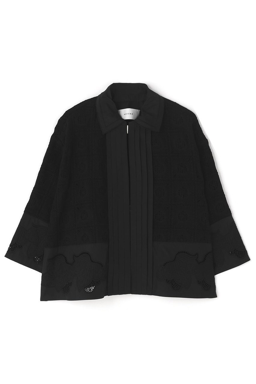 【アドーア/ADORE】のコースターレースジャケット 大人の最旬トレンドファッション＆コーディネート founy(ファウニー) 　ファッション　Fashion　レディースファッション　Fashion for Women　アウター　Coat / Outerwear Collection　レディースジャケット・軽アウター　Jackets　ショート　Short, Short Length　シンプル　Simple, Minimal　ジャケット　Jacket, Outerwear　モチーフ　Motif, Design Theme　レース　Lace, Lace Fabric　 other-1|ID: prp329100004876695 ipo3291000000036600155