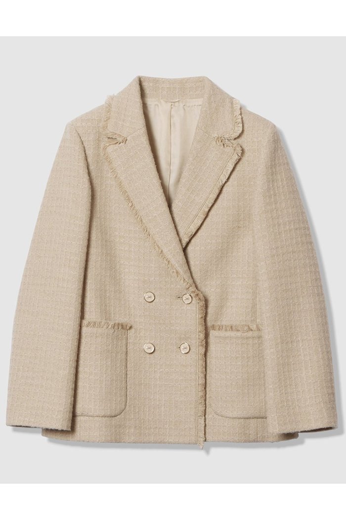 【アナイ/ANAYI】のラティスツイードテーラード ジャケット インテリア・キッズ・メンズ・レディースファッション・服の通販 founy(ファニー) https://founy.com/ ファッション Fashion レディースファッション Fashion for Women アウター Coat / Outerwear Collection レディースジャケット・軽アウター Jackets テーラードジャケット / 通勤・きれいめスタイル Tailored Jackets & Blazers ジャケット Jacket, Outerwear ツイード Twill, Twill Weave フリンジ Fringe, Tassel ポケット Pocket, Pocket Detail エレガント 上品 Elegant |ID: prp329100004876711 ipo3291000000036375148