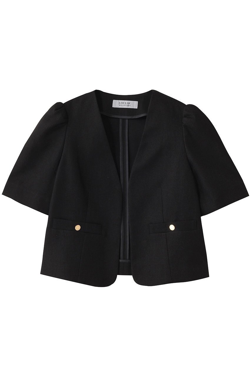 【アルアバイル/allureville】の【LOULOU WILLOUGHBY】ブライトリネン半袖ジャケット 人気、トレンドファッション・服の通販 founy(ファニー) 　ファッション　Fashion　レディースファッション　Fashion for Women　アウター　Coat / Outerwear Collection　レディースジャケット・軽アウター　Jackets　コンパクト　Compact, Small Size　ジャケット　Jacket, Outerwear　ボトム　Bottoms, Lower Wear　半袖　Short Sleeve, Half Sleeve　夏　Summer　 other-1|ID: prp329100004876717 ipo3291000000036375189