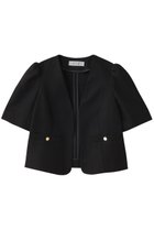 【アルアバイル/allureville】の【LOULOU WILLOUGHBY】ブライトリネン半袖ジャケット 人気、トレンドファッション・服の通販 founy(ファニー) ファッション Fashion レディースファッション Fashion for Women アウター Coat / Outerwear Collection レディースジャケット・軽アウター Jackets コンパクト Compact, Small Size ジャケット Jacket, Outerwear ボトム Bottoms, Lower Wear 半袖 Short Sleeve, Half Sleeve 夏 Summer thumbnail ブラック|ID: prp329100004876717 ipo3291000000036375191