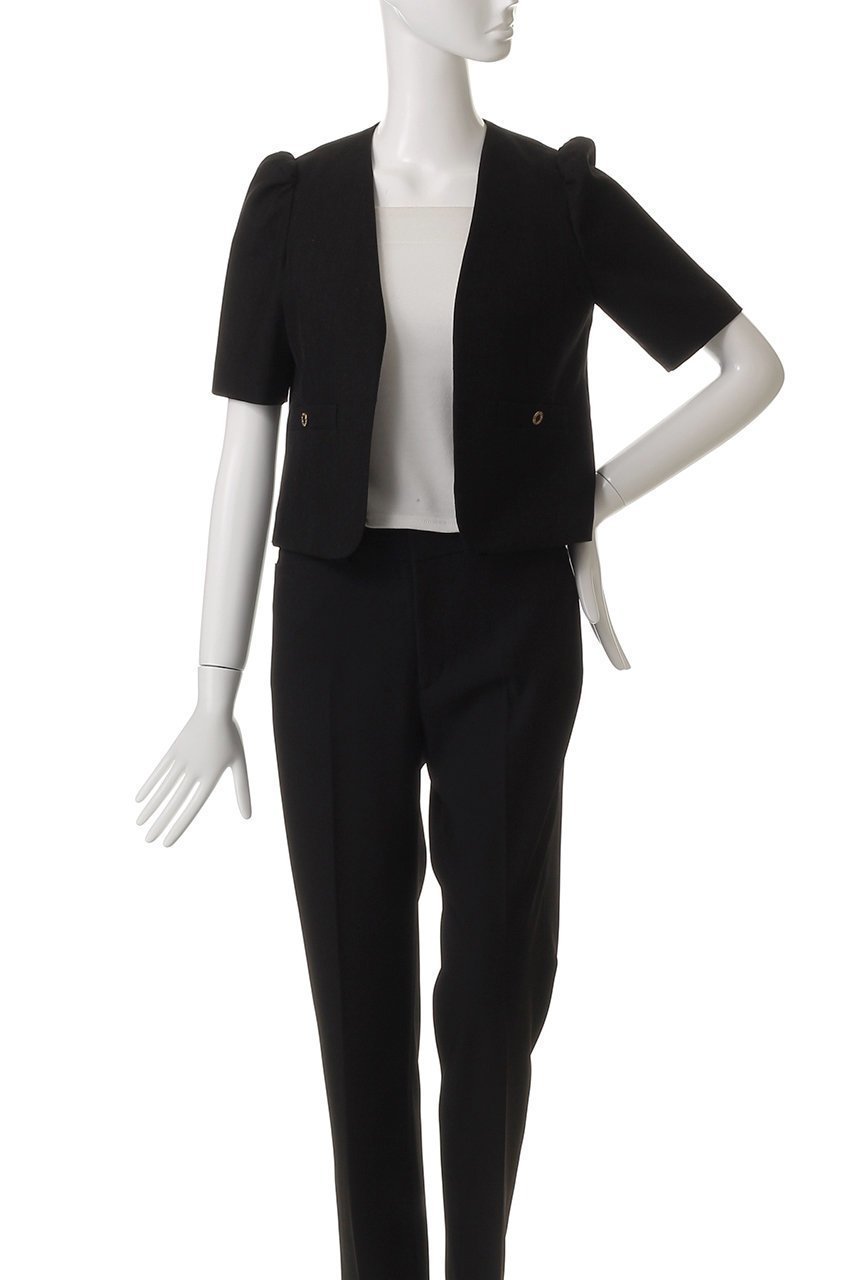 【アルアバイル/allureville】の【LOULOU WILLOUGHBY】ブライトリネン半袖ジャケット 人気、トレンドファッション・服の通販 founy(ファニー) 　ファッション　Fashion　レディースファッション　Fashion for Women　アウター　Coat / Outerwear Collection　レディースジャケット・軽アウター　Jackets　コンパクト　Compact, Small Size　ジャケット　Jacket, Outerwear　ボトム　Bottoms, Lower Wear　半袖　Short Sleeve, Half Sleeve　夏　Summer　other-2|ID: prp329100004876717 ipo3291000000036375193