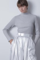 【ヒューエルミュージアム/hueLe Museum】の【hLM】コントラストカラーニット 人気、トレンドファッション・服の通販 founy(ファニー) ファッション Fashion レディースファッション Fashion for Women トップス・カットソー Cut & Sew Tops ニット Knit Tops & Sweaters カジュアルプルオーバー・ニットトップス Pullovers & Knit Tops / Casual Pullovers なめらか Smooth, Silky Texture インナー Innerwear ストライプ Stripe, Striped Pattern ボトルネック Bottle Neck, Mock Neck モダン Modern, Contemporary 再入荷 Restock / Back in Stock thumbnail グレー|ID: prp329100004876731 ipo3291000000036375296