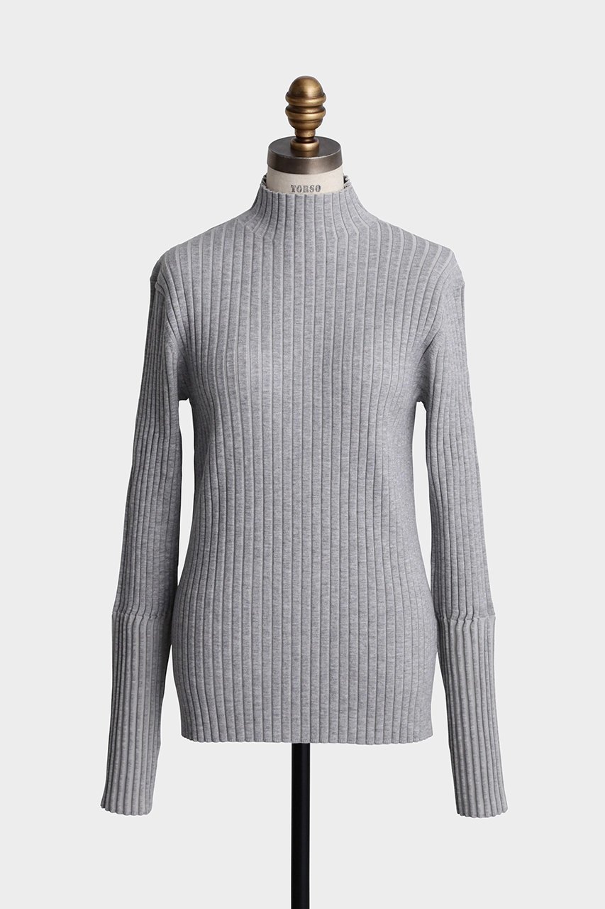 【ヒューエルミュージアム/hueLe Museum】の【hLM】コントラストカラーニット 人気、トレンドファッション・服の通販 founy(ファニー) 　ファッション　Fashion　レディースファッション　Fashion for Women　トップス・カットソー　Cut & Sew Tops　ニット　Knit Tops & Sweaters　カジュアルプルオーバー・ニットトップス　Pullovers & Knit Tops / Casual Pullovers　なめらか　Smooth, Silky Texture　インナー　Innerwear　ストライプ　Stripe, Striped Pattern　ボトルネック　Bottle Neck, Mock Neck　モダン　Modern, Contemporary　再入荷　Restock / Back in Stock　other-2|ID: prp329100004876732 ipo3291000000036375297