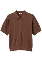 【ティアラ/Tiara】のポロニットプルオーバー ブラウン|ID: prp329100004876735 ipo3291000000036900425