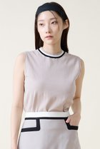 【ティアラ/Tiara】のトリプルラインスリーブレスニット ベージュ|ID: prp329100004876737 ipo3291000000036375335