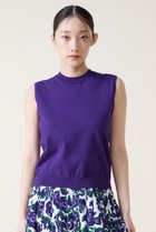 【ティアラ/Tiara】のトリプルラインスリーブレスニット パープル|ID: prp329100004876737 ipo3291000000036375337