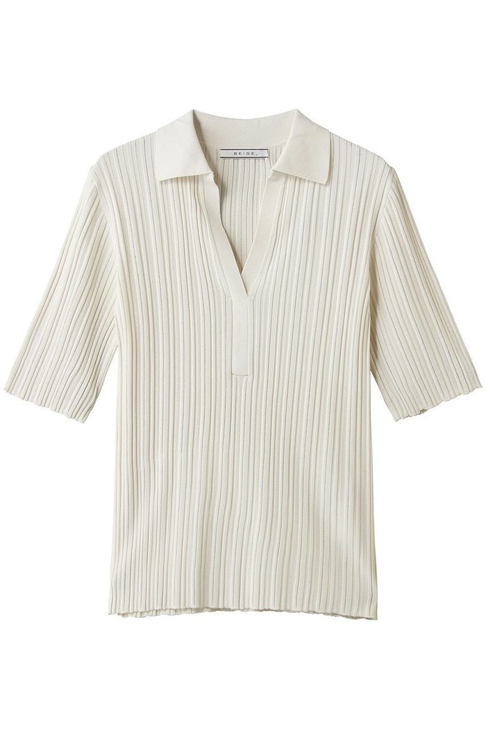 【ベイジ,/BEIGE,】のLABRADO(ラブラド)/ランダムリブ スキッパーニット インテリア・キッズ・メンズ・レディースファッション・服の通販 founy(ファニー) https://founy.com/ ファッション Fashion レディースファッション Fashion for Women トップス・カットソー Cut & Sew Tops ニット Knit Tops & Sweaters カジュアルプルオーバー・ニットトップス Pullovers & Knit Tops / Casual Pullovers シンプル Simple, Minimal スキッパー Skipper, Open Collar スリーブ Sleeve, Long Sleeve / Short Sleeve ハーフ Half, Half-Length 夏 Summer 新作・新入荷 New Arrivals / New In 春 Spring S/S・春夏 SS, Spring/Summer, Warm Season |ID: prp329100004876742 ipo3291000000036375356