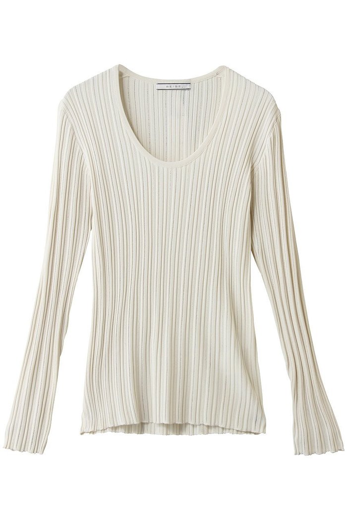 【ベイジ,/BEIGE,】のLABRADO(ラブラド)/ランダムリブ Uネックニット インテリア・キッズ・メンズ・レディースファッション・服の通販 founy(ファニー) https://founy.com/ ファッション Fashion レディースファッション Fashion for Women トップス・カットソー Cut & Sew Tops ニット Knit Tops & Sweaters カジュアルプルオーバー・ニットトップス Pullovers & Knit Tops / Casual Pullovers インナー Innerwear スリーブ Sleeve, Long Sleeve / Short Sleeve ロング Long, Long-Length 夏 Summer 新作・新入荷 New Arrivals / New In 春 Spring S/S・春夏 SS, Spring/Summer, Warm Season |ID: prp329100004876743 ipo3291000000036375369